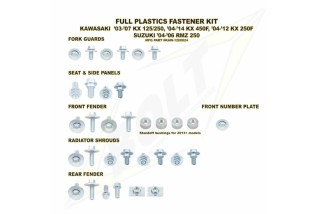 Kit vis complet de plastiques Bolt Kawasaki KX-F250/450