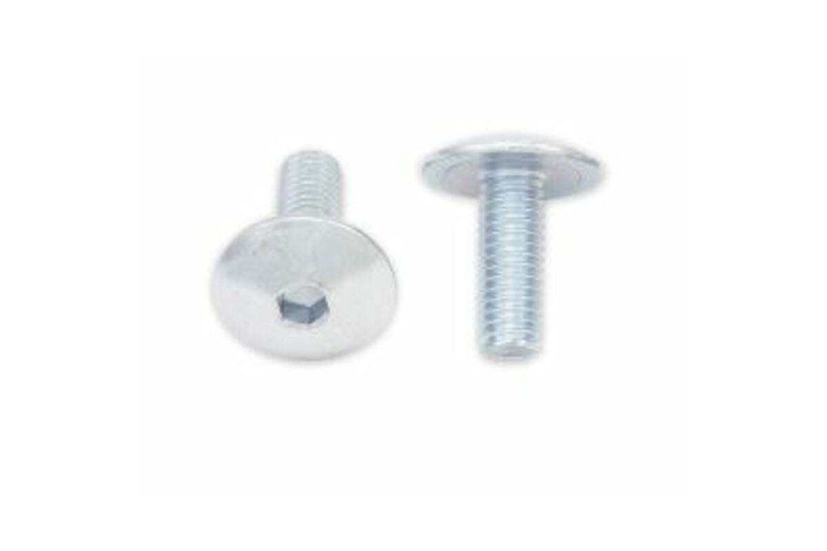 Vis tête bombée plate BOLT M6x1x16mm 10 pièces