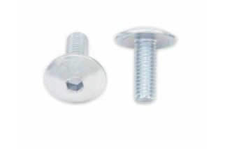 Vis tête bombée plate BOLT M6x1x16mm 10 pièces