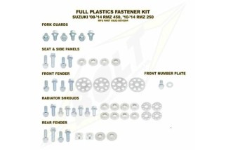 Kit vis complet de plastiques Bolt Suzuki RM-Z450/250