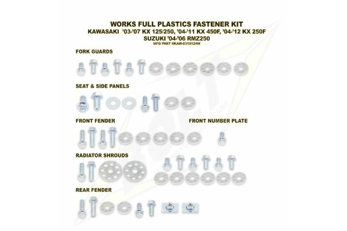 Kit vis complet de plastiques Bolt KTM
