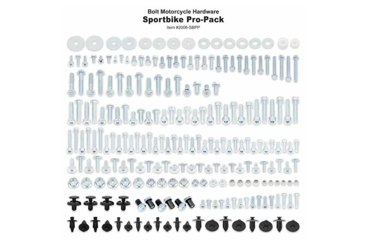 Pro Pack Sportbike Bolt pour sportives Honda/Kawasaki/Suzuki/Yamaha