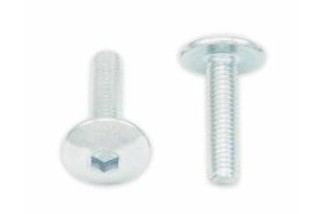 Vis tête bombée plate BOLT M5x0,80x20mm 10 pièces