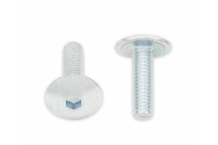 Vis tête bombée plate BOLT M6x1x20mm 10 pièces