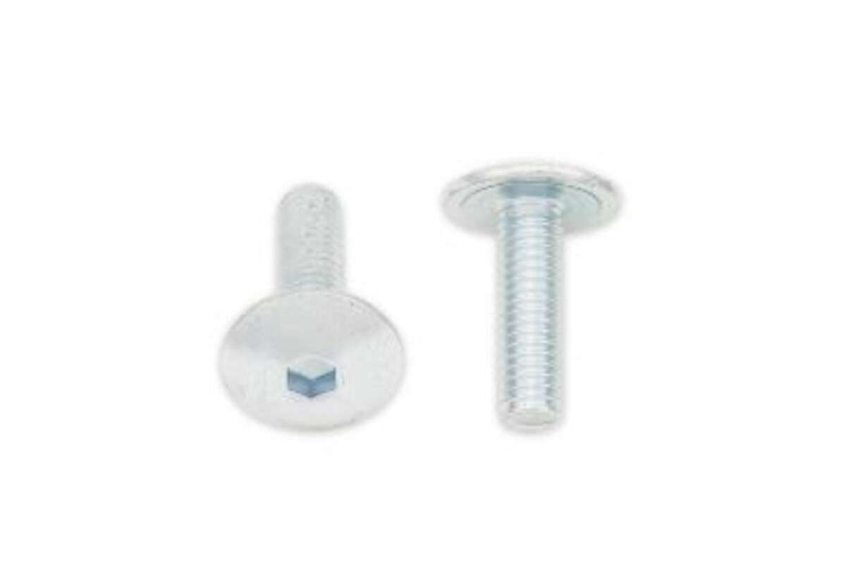 Vis tête bombée plate BOLT M6x1x20mm 10 pièces