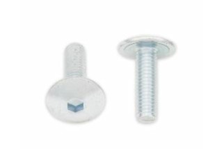 Vis tête bombée plate BOLT M6x1x20mm 10 pièces