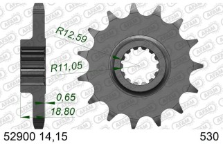 Kit chaîne AFAM 530XHR2 14/40 super-renforcé - couronne standard 50900