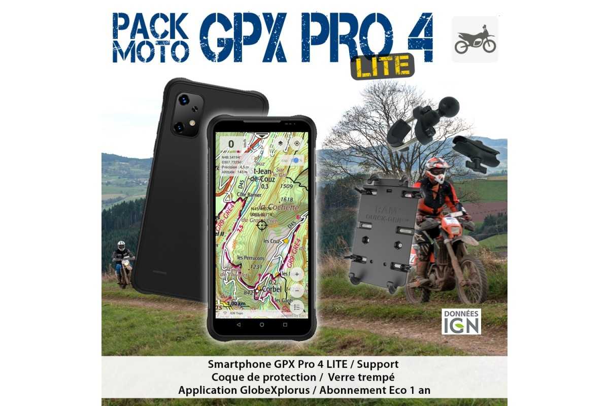 GPX Pro 4 Lite Pack MOTO | GPS GLOBE - Achat en ligne