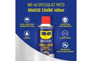 Kit d'entretient de chaîne WD-40 Specialist - 2x Spray 400ml