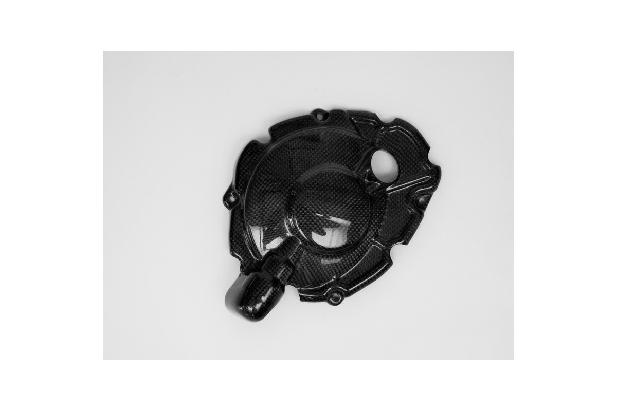 Couvre carter embrayage LIGHTECH carbone brillant