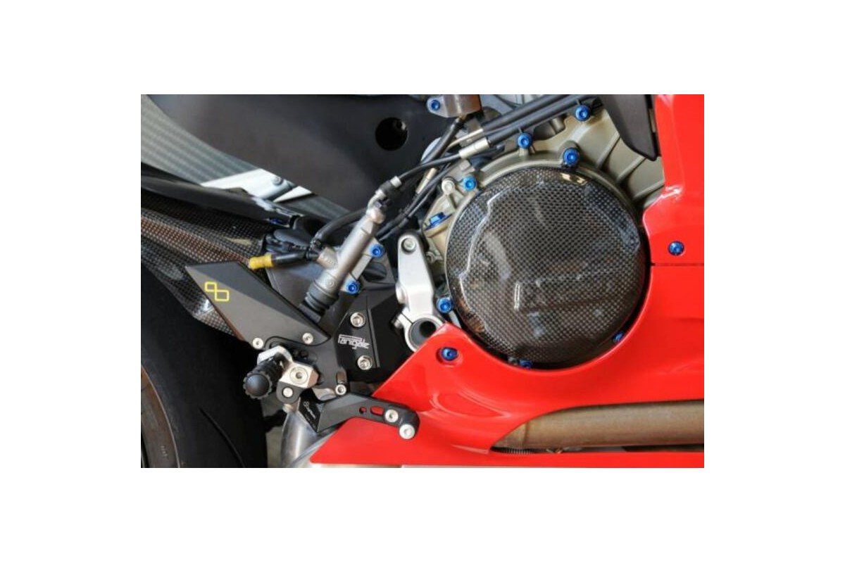 Couvre carter embrayage LIGHTECH carbone brillant