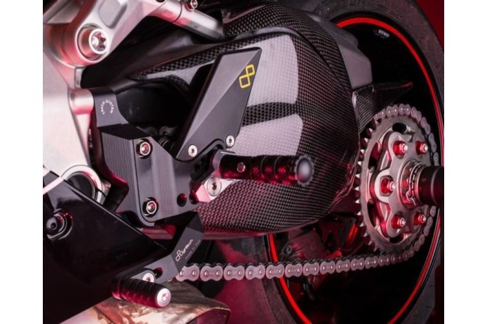 Carter de bras oscillant LIGHTECH carbone brillant