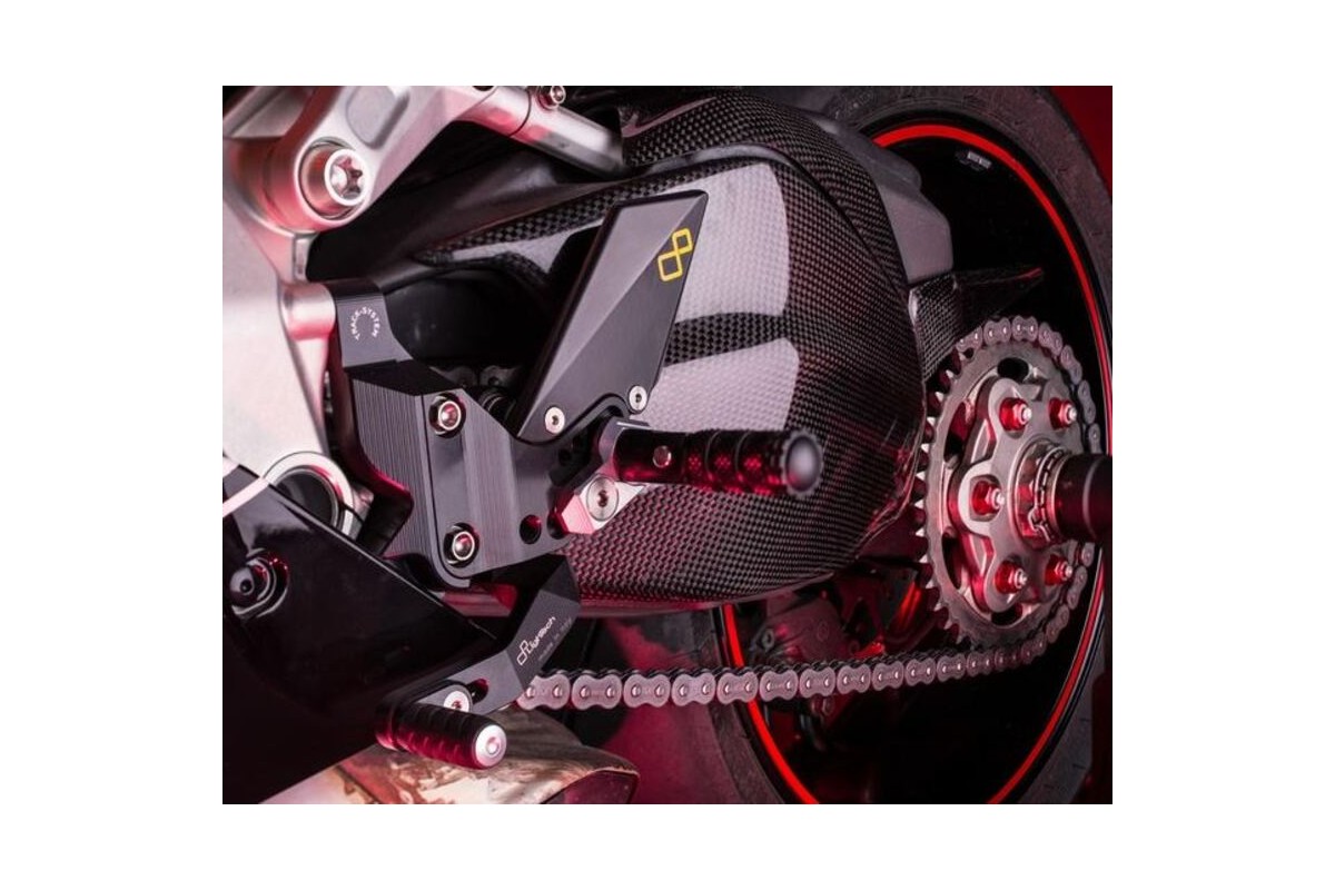 Carter de bras oscillant LIGHTECH carbone brillant