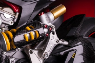 Protection amortisseur LIGHTECH carbone brillant