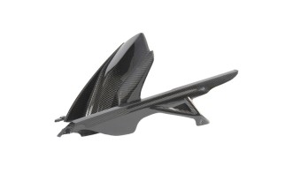 Garde-boue arrière avec protection de chaîne LIGHTECH carbone brillant