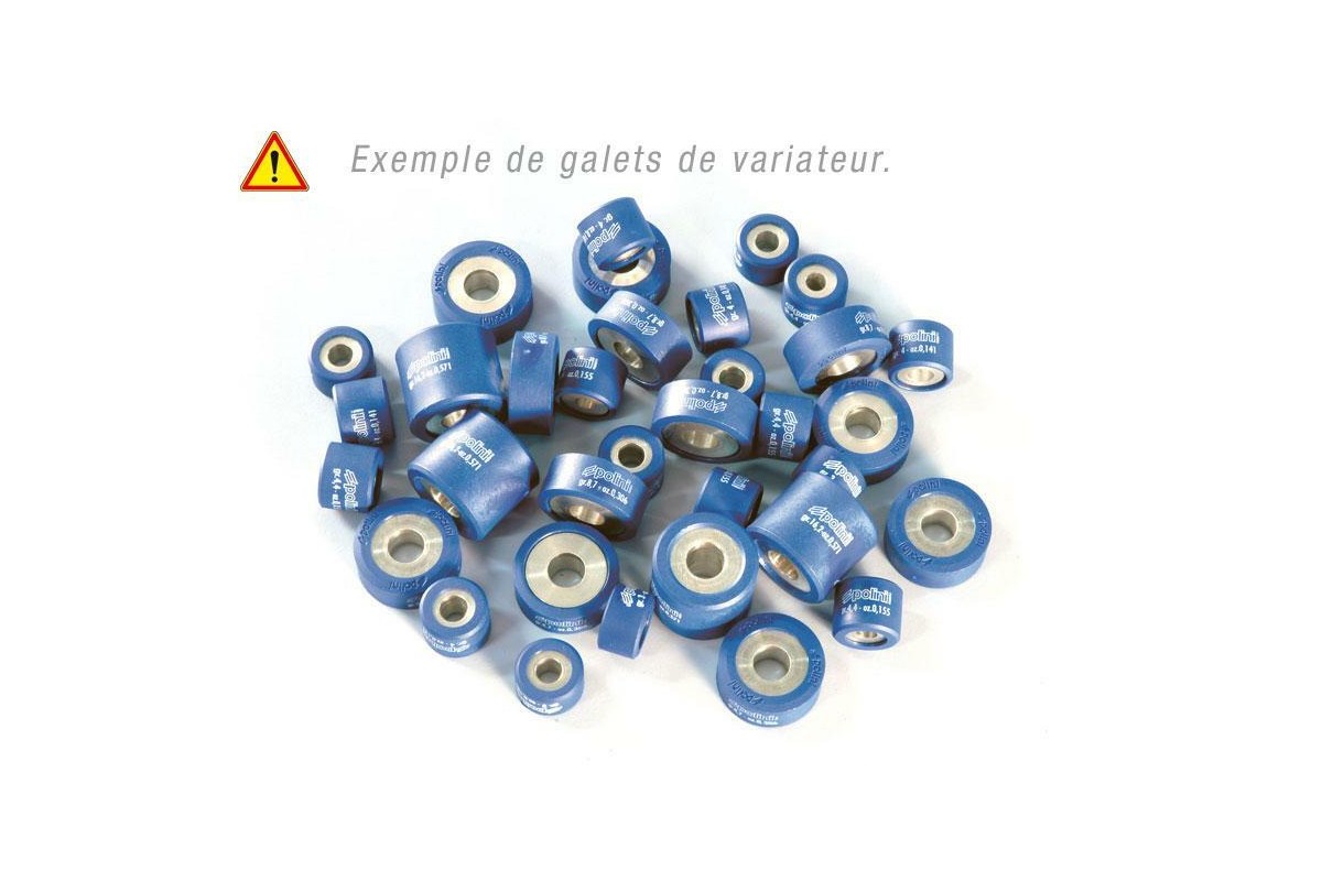 Jeu de galets POLINI 23x18mm 12,4gr - 6 pièces