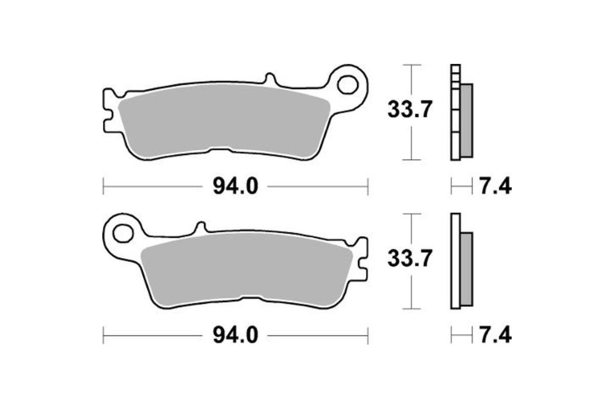 Plaquettes de frein BRAKING Off-Road métal fritté - 995CM46