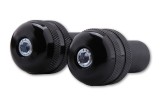 HIGHSIDER smart Bar End Weights, black, knurled, for steel handlebars