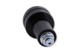 HIGHSIDER smart Bar End Weights, black, knurled, for steel handlebars