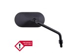 HIGHSIDER smart AGILA Handlebar Mirror, Oval, Black, Right, No E-test