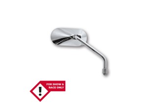 HIGHSIDER smart AGILA Handlebar Mirror, Oval, Chrome, Right, No E-test