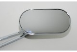 HIGHSIDER smart Handlebar mirror, oval, chrome