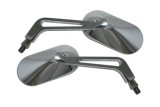 HIGHSIDER smart Handlebar mirror, oval, chrome