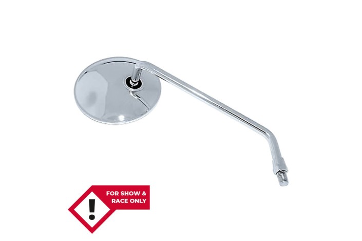 HIGHSIDER smart Handlebar mirror, round, long stem. right