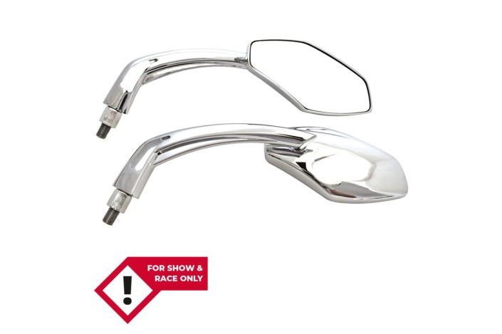 HIGHSIDER smart Handlebar Mirror Luca, Chrome