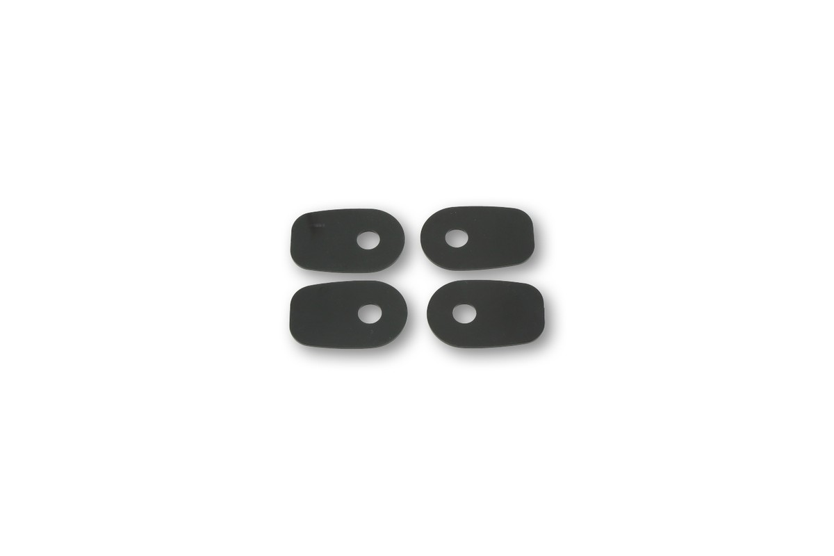 HIGHSIDER smart Mounting plates INDY SPACER for various KAWASAKI Z750/,ZX10R,ER6 F/N, black, Set