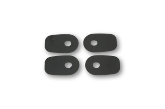 HIGHSIDER smart Mounting plates INDY SPACER for various KAWASAKI Z750/,ZX10R,ER6 F/N, black, Set
