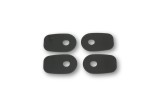 HIGHSIDER smart Mounting plates INDY SPACER for various KAWASAKI Z750/,ZX10R,ER6 F/N, black, Set