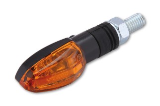 HIGHSIDER smart Halogen flasher LIZZARD, black, yellow glass, 12V/6W