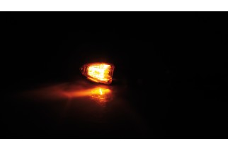 HIGHSIDER smart Halogen flasher LIZZARD, black, yellow glass, 12V/6W