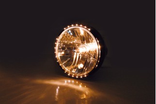 HIGHSIDER smart 7 inch headlight RENO 2, black glossy