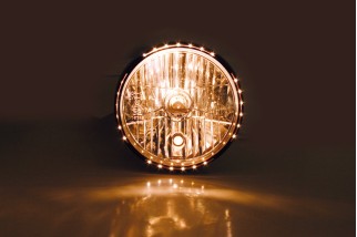 HIGHSIDER smart 7 inch headlight RENO 2, black glossy