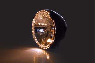 HIGHSIDER smart 7 inch headlight RENO 2, black glossy