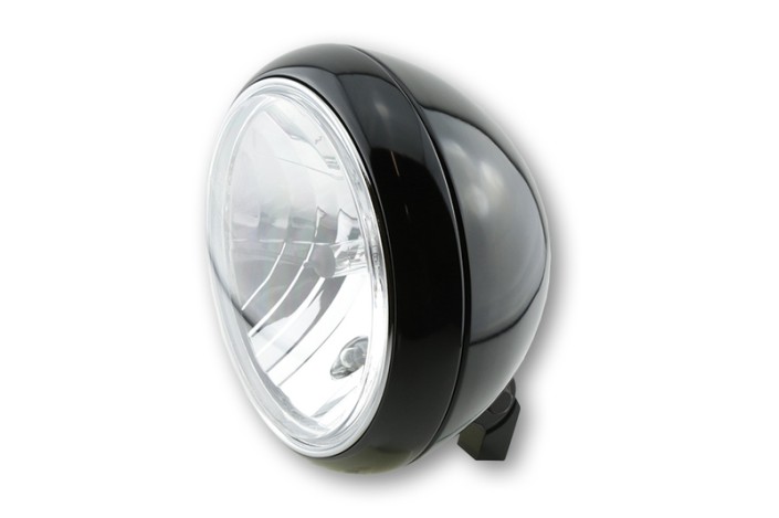 HIGHSIDER smart 7 inch YUMA 2 main headlight, black glossy