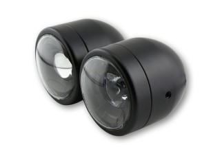 HIGHSIDER smart LED headlight TWIN, black, side mounting