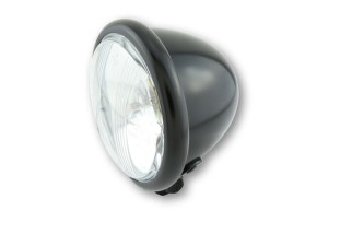 HIGHSIDER smart HIGHSIDER smart 4 1/2 inch headlight Bates-Style, black silk matt