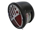HIGHSIDER smart LED taillight STOP, red glass, black metal housing