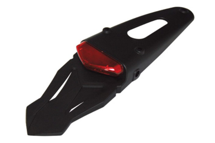 HIGHSIDER smart LED taillight, red glass, with universal rear plastic in black