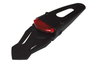 HIGHSIDER smart LED taillight, red glass, with universal rear plastic in black