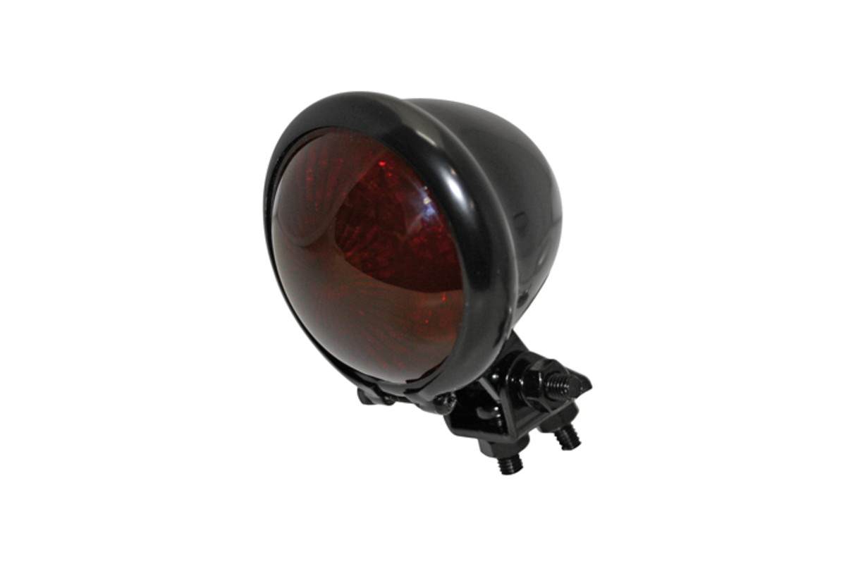 HIGHSIDER smart LED taillight BATES STYLE, black housing, red glass