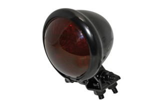HIGHSIDER smart LED taillight BATES STYLE, black housing, red glass