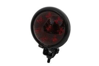 HIGHSIDER smart LED taillight BATES STYLE, black housing, red glass