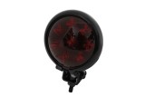 HIGHSIDER smart LED taillight BATES STYLE, black housing, red glass