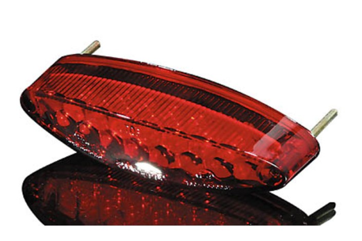 HIGHSIDER smart NUMBER1 LED mini taillight, with license plate light, red glass