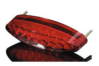 HIGHSIDER smart NUMBER1 LED mini taillight, with license plate light, red glass