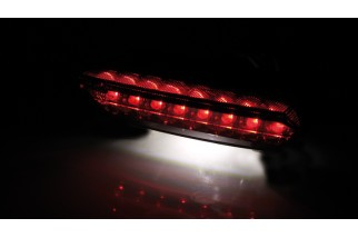 HIGHSIDER smart BOSTON LED tail light, black base plate, tinted glass
